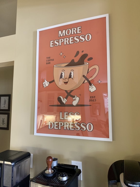 More espresso, less depresso